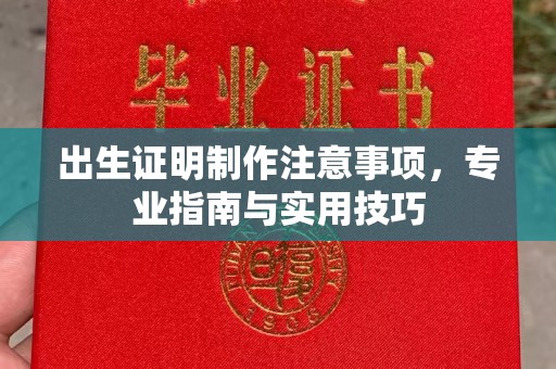 营山出生证明制作注意事项，专业指南与实用技巧