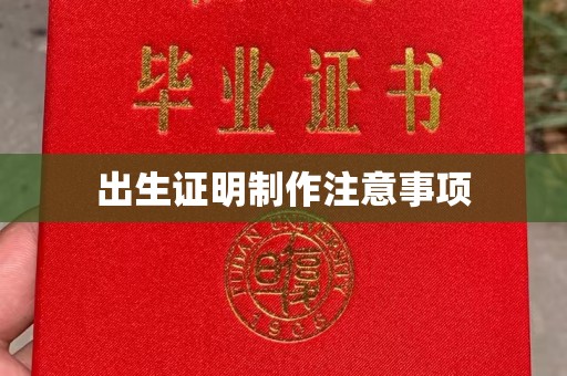 营山出生证明制作注意事项
