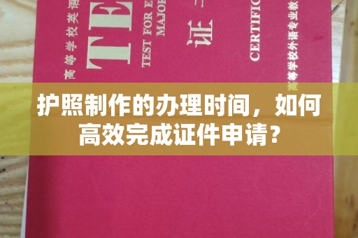 营山护照制作的办理时间，如何高效完成证件申请？